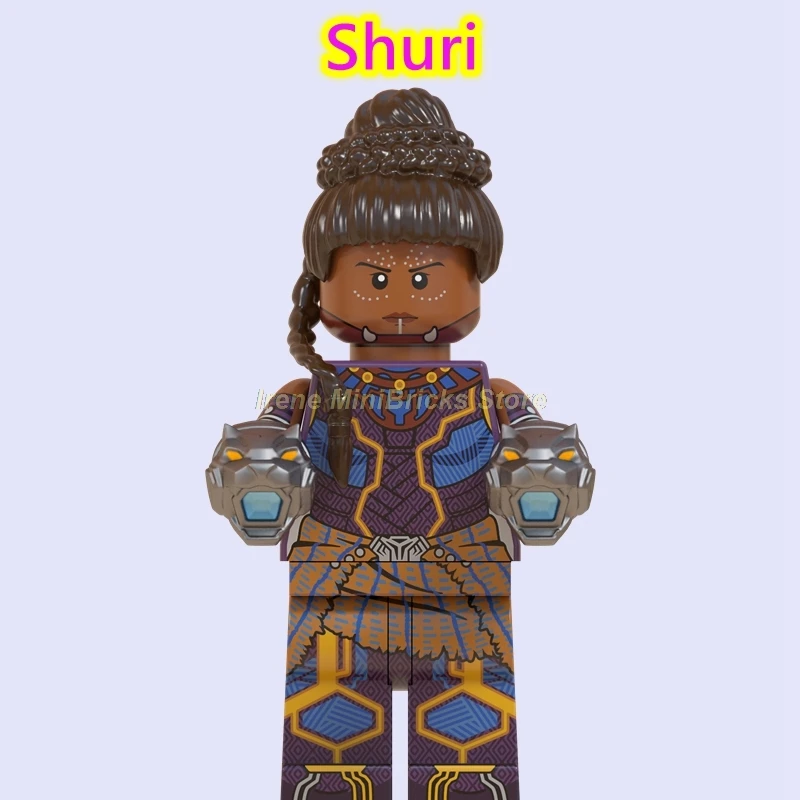 Черная пантера Erik Killmonger Okoye Мстители Endgame танос Супер Герои строительные блоки Марвел Капитан - Цвет: Shuri