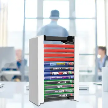 

Game Disc Storage Universal Game Disc Storage Showcase Tower CD Game Shelf Rack Holder Host Disc Storage Box Bracket For PS5