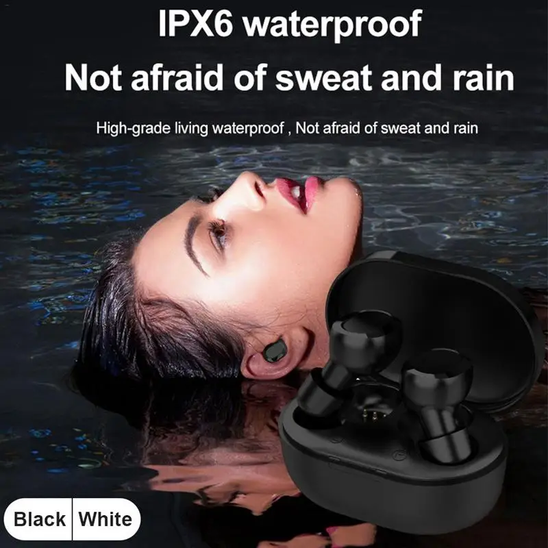 LEORY S3 TWS HiFi Wireless bluetooth 5.0 Earphone Heavy Bass Smart Touch IPX6 Waterproof for iphone Xiaomi