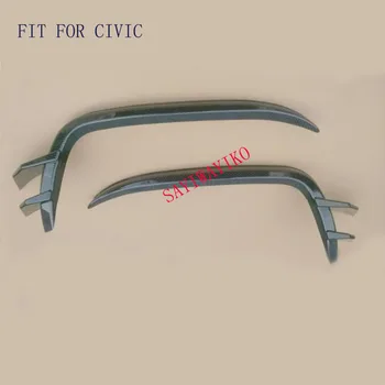 

FIT For Honda Civic 2016 2017 2018 Front Fog Light Lamp Foglight Bumper Grille Chrome Trim Cover Car Styling Accessories