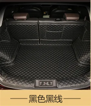 

Car styling for Volkswagen Touran 2005-2015 3D Fully Surrounded PU Tail Box Protective Carpet Pad Luggage Pad