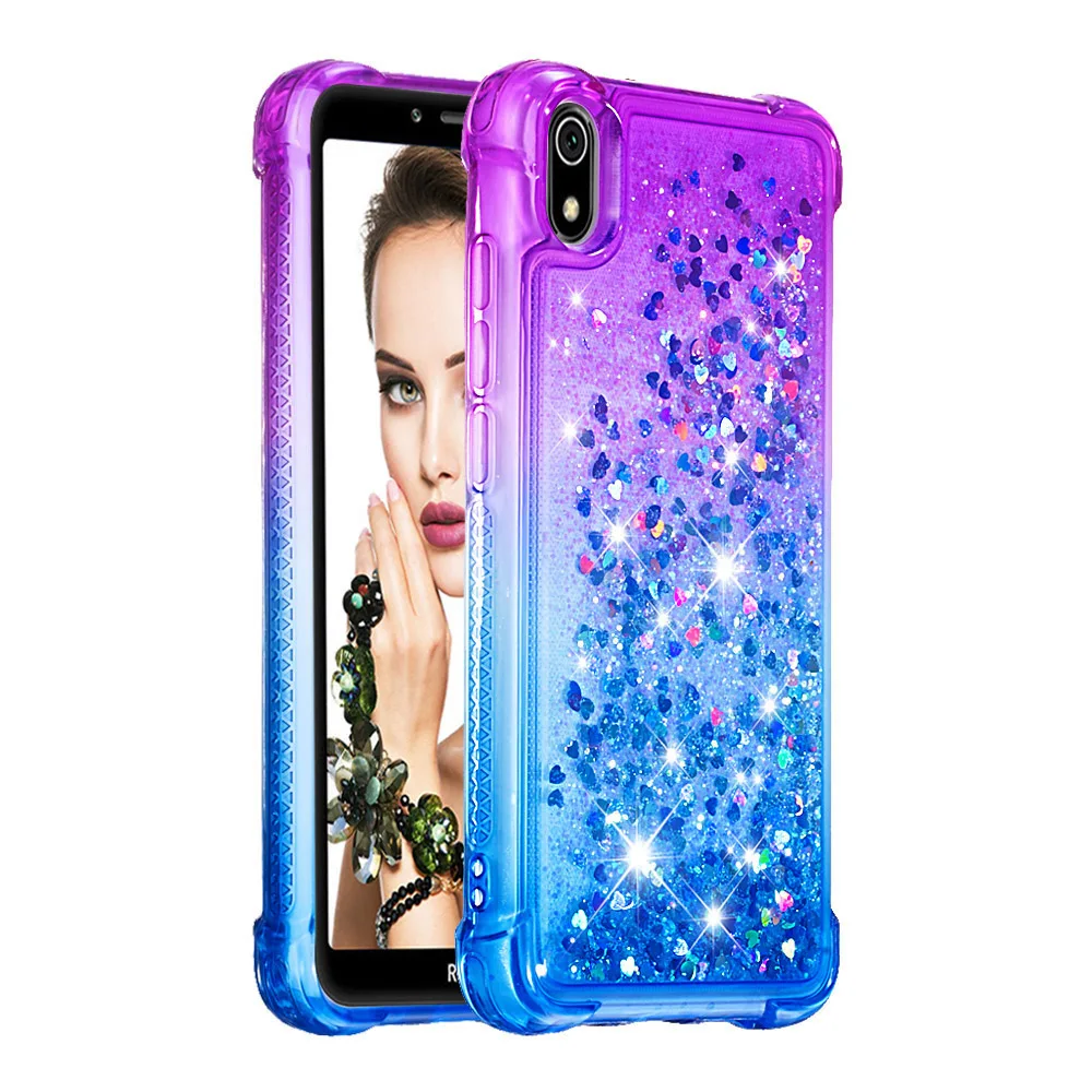 Жидкий чехол для Xiaomi Redmi 7A зыбучий песок блестящий чехол для Xiomi Redmi 7A Redmi7a ударопрочный ТПУ чехол Xaomi Redmi 7A защитный чехол