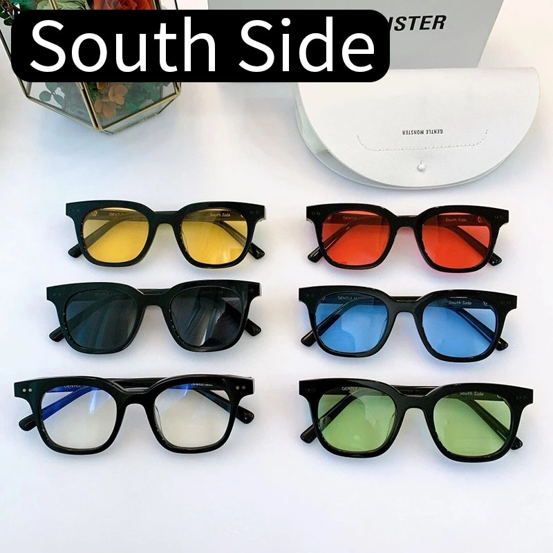 big round sunglasses GENTLE MONSTER Sunglasses Women 2021 For Men Luxury Designer Vintage SOUTH SIDE Acetate Small Face GM Fashion Sun Glasses Frame oversized square sunglasses