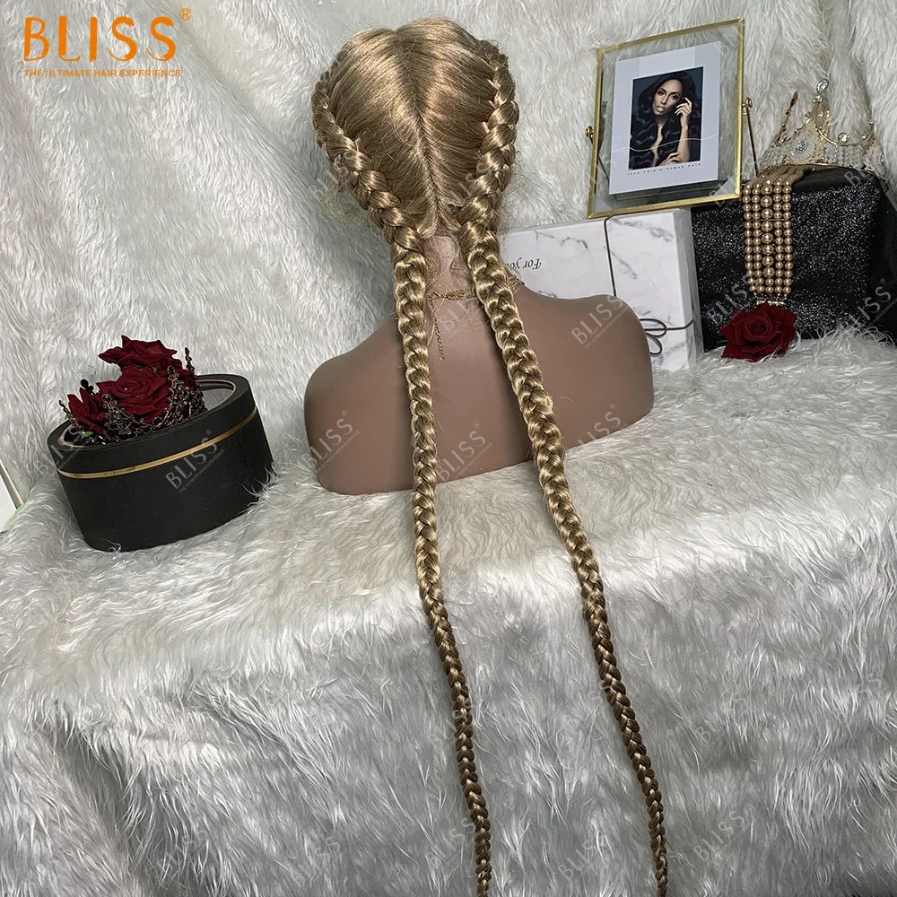 BLISS синтетические волосы длинный короб Плетеный поворот) на прозрачной основе с 2