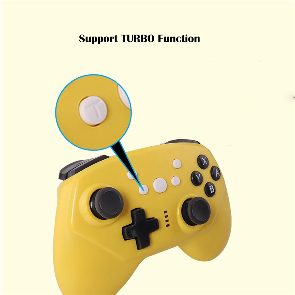 Portable Wireless Bluetooth Gamepad Joystick Wired Game Controller for Nintend Switch/Switch Lite Console 6-axis Sensor Function