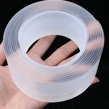 1M Nano Magic Tape Double Sided Tape Transparent No Trace Reusable Waterproof Adhesive Tape Cleanable Tape