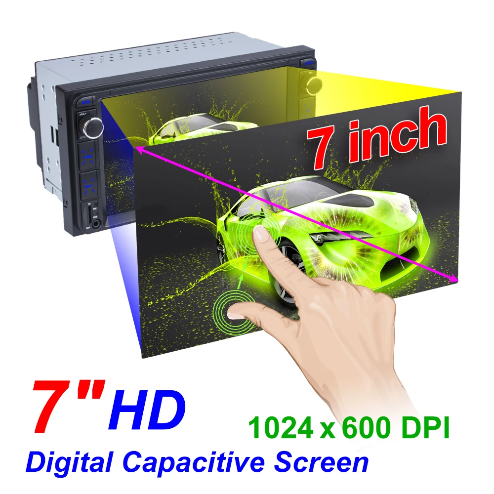 Автомагнитола LAESD для TOYOTA мультимедийная стерео система на Android с 7 &quotэкраном HD 1