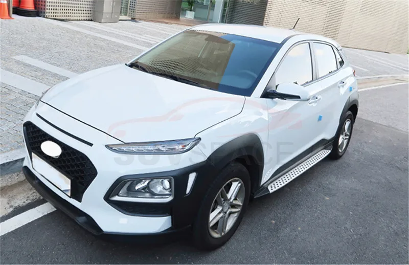 Стиль Алюминий для hyundai Kona бег доска шаг в сторону nerf бар высокое качество