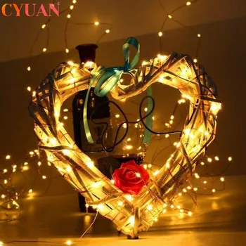 1-3M Fairy Lights Warm Wit Led String Lights Garland Kerst Wedding Valentijnsdag Verjaardag Party Decoratieve String licht