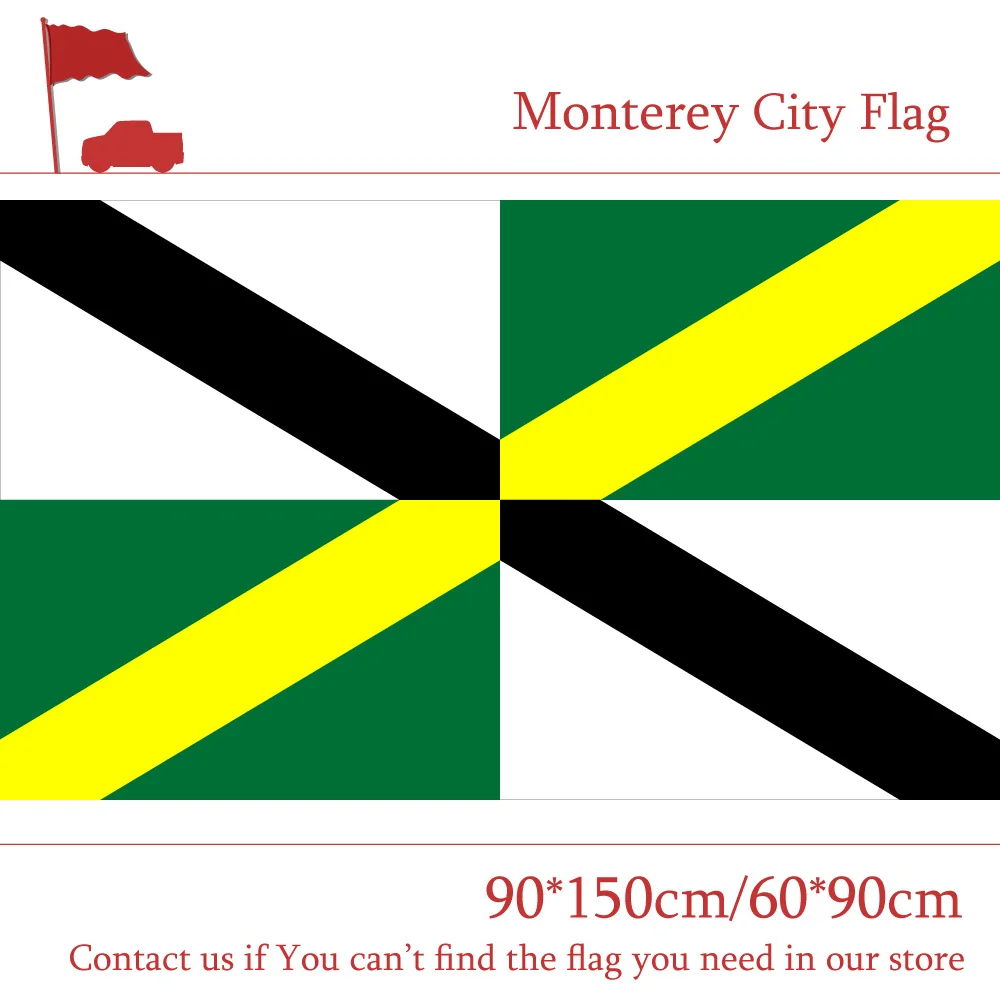 3x5ft цифровая печать 100d полиэстер Monterey город Флаг США штат California 90*150 см 60*90 см Флаг для предвыборного офиса