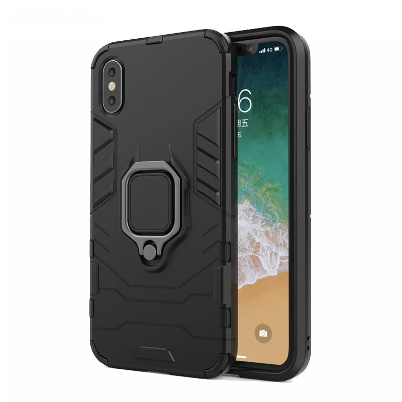 

TPU Soft Shockproof Case For IPhone 11 pro max XR XS Max X 7/8/6 plus 5c/5/5s/SE Silicone Bumper Case Car Magnetic Ring shell