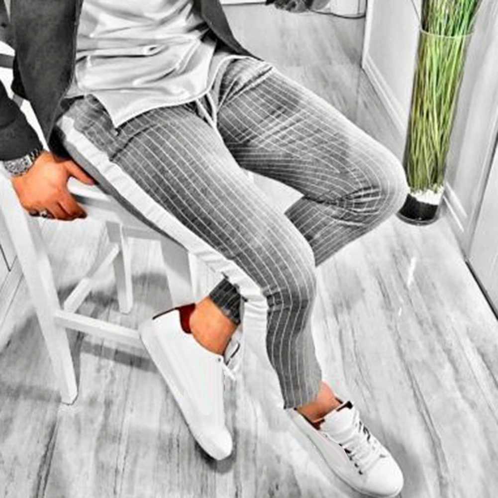 Модная уличная одежда, спортивные штаны для бега, повседневная спортивная одежда, штаны для мужчин, черные, белые, мужские спортивные штаны в стиле хип-хоп, брюки для мужчин