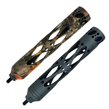 

2 Pieces Aluminum Alloy Stabilizer Target Shooting Stabilizer Hunting Bow Balancer for Compound Bow Carbon Camo+Forest Camo