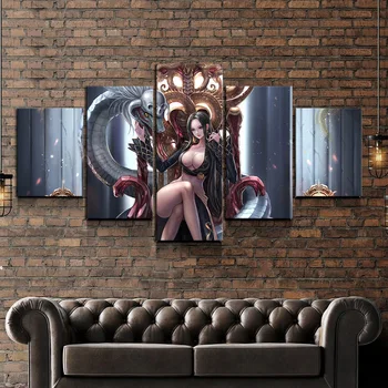 

HD Sexy Anime Girl Wall Pictures ONE PIECE BOA HANCOCK Anime Poster Artwork Canvas Painting Wall Art for Bedroom Wall Decor