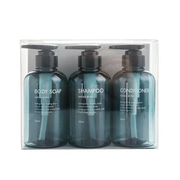 Blue OYOURLIFE 3 шт./компл. 500 мл Nordic Стиль дозатор для жидкого мыла бутылки Ванная комната шампунь дозатор-гель для душа насос для дезинфицирующего средства для рук - Цвет: Blue