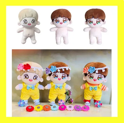 Корейские Kawaii Chanyeol плюшевые куклы Плюшевые игрушки Мягкая кукла ручной работы ПП