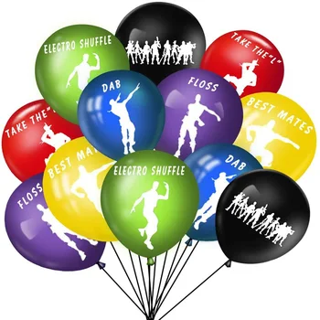 

Fortnites Birthady Ballons Game Theme Party Supplies Fortress Latex Ballon Cartoon Globos Christmas Decoration Birthday Gift