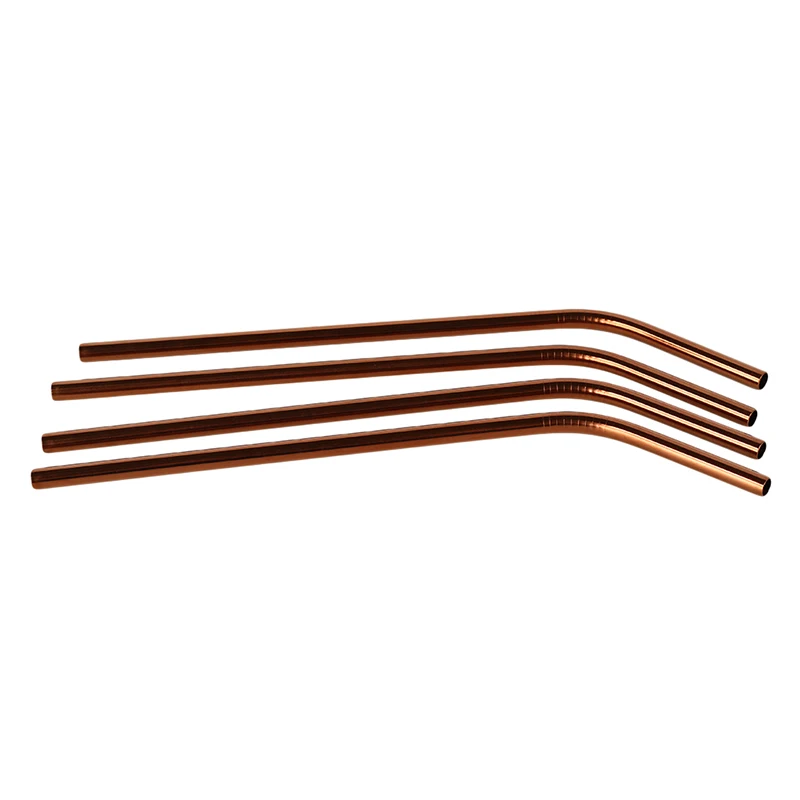 5 шт./компл. многоразовые Нержавеющая сталь питьевые соломки, прочная гнутые прямые соломинка для напитков кофе молока инструменты