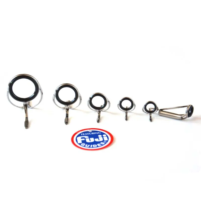 LureSport FUJI guide 6 шт. набор MNAT MNOG литой верх и направляющий набор стержней строительный компонент ремонт удочки DIY аксессуары