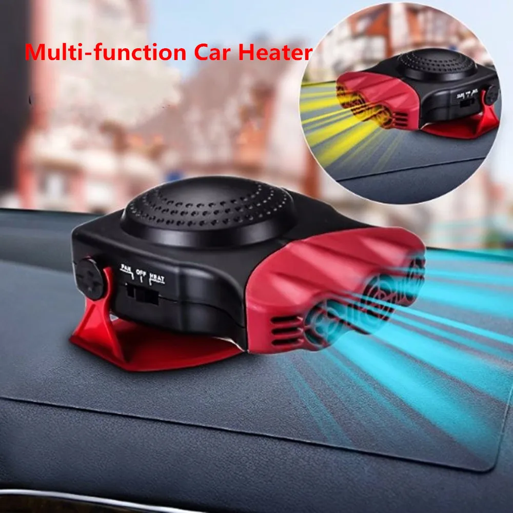 

New Multi-function 12V Car Vehicle Cooling Fan Hot Warm Heater Windscreen Demister Defroster 2 in 1 Portable Auto Car Van Heater