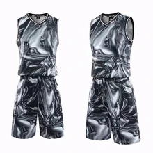 Для мужчин Женский Баскетбол Майки рубашки Шорты комплект пустой баскетбольная майка в колледже Униформа пользовательских персонализированные печати