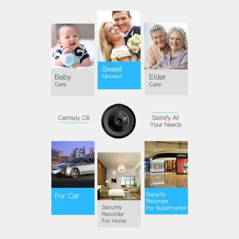  C6 HD Clear Mini Camera Night Vision Motion Detection Small Cam Home Security Video Camcorder With 
