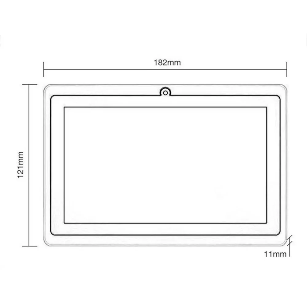 7 дюймов 4 ядра 800*480 WI-FI планшет с двойной камерой ПК для Android 512 Мб оперативной памяти + 8G Rom Поддержка TF карты