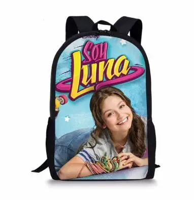 Школьные сумки Soy Luna с рисунком, школьный рюкзак для девочек и мальчиков, ортопедический школьный рюкзак, рюкзаки, Детская сумка для книг - Цвет: Picture color