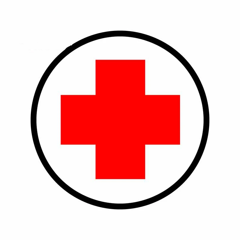 

Personalized PVC Interesting Red Cross Car Stickers, Luggage Decals, Personalized Refrigerator Decoration ZWW-0208, 13cm * 13cm