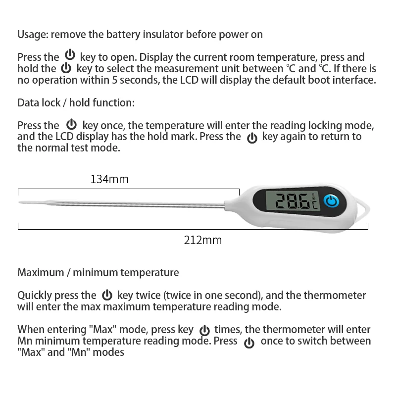 Meat Thermometer Kitchen Digital Cooking Food Probe Electronic BBQ Temperature meter
