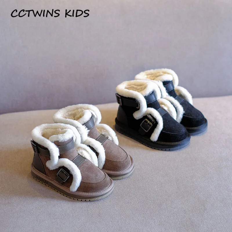 CCTWINS/детская обувь; коллекция года; зимняя обувь из натуральной кожи для маленьких мальчиков; модные зимние ботинки для детей; брендовые короткие ботинки для девочек; SNB135