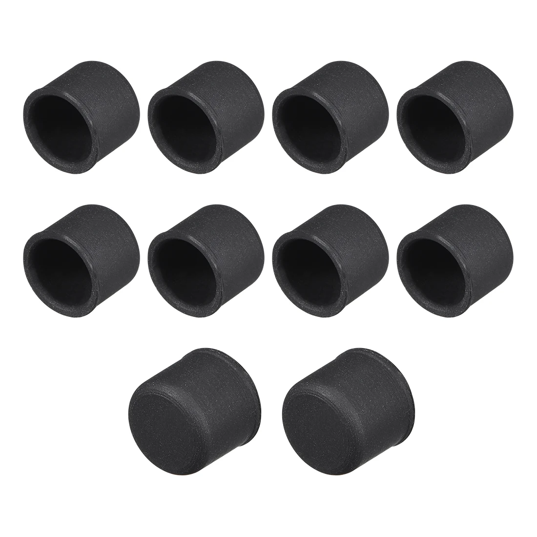 Uxcell 10pcs RCA 실리콘 포트 프로텍터 방진 스토퍼 캡 커버 방진 8mm 직경 10.5x8.5mm 전체 크기 검정색