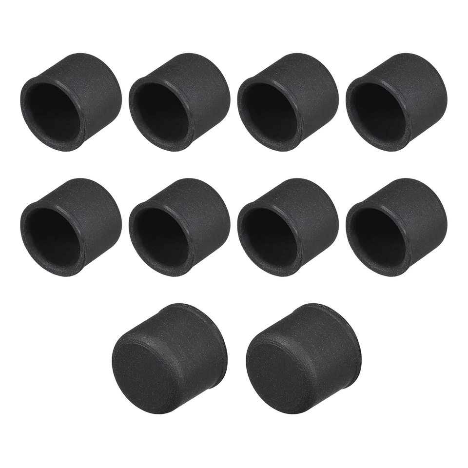 Uxcell 100-Pack Rubber Thread Protectors - 3.5mm ID Round End Caps, Black Flexible Tube Caps For Screws, Furniture, Tubing - View #4