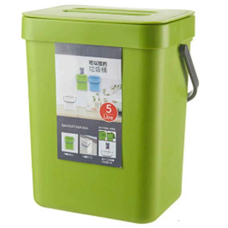 5L мусорное ведро для кухни дверное подвесное ванной комнаты хранения