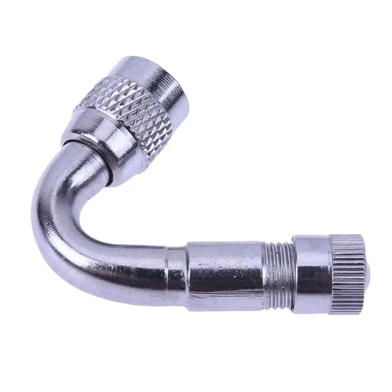 Металлический шиномонтажный клапан 45 ° 90 ° 135 ° адаптер - Цвет: Silver 45degree