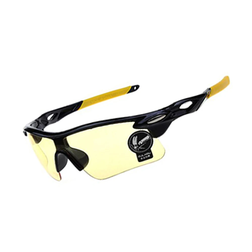 Cycling Eyewear Glasses Outdoor Sport Mountain Bike MTB Bicycle Glasses Motorcycle Sunglasses Eyewear Oculos Ciclismo - Цвет: C10 Yellow