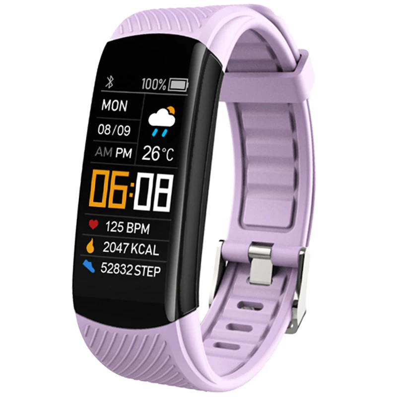 2021 Fitness Bracelet Blood Pressure Measurement Pedometer Smart Band Hear Rate Monitor Waterproof Health Fitness Tracker Watch 