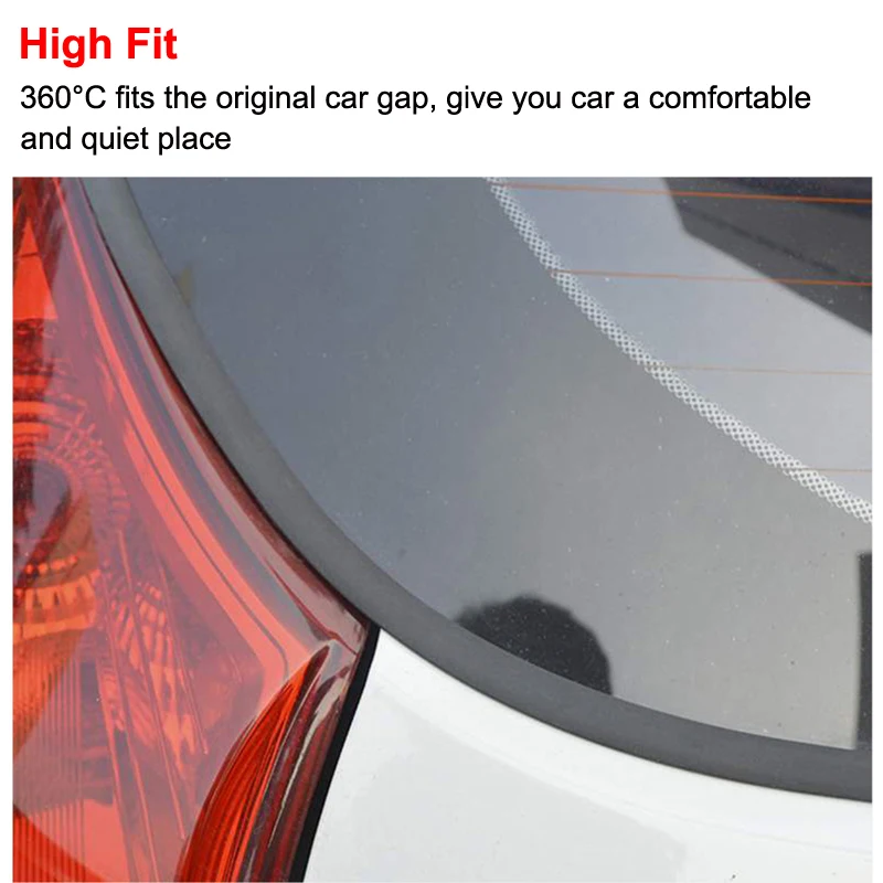 Car Windshield Sound Insulation Sealed Strip Stickers For Peugeot 307 206 308 407 207 3008 406 208 508 301 2008 408 5008