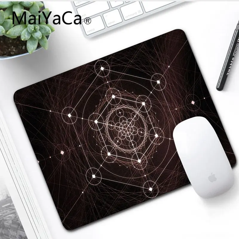 MaiYaCa Metatrons Cube Мандала для ноутбука игровой мыши коврик для мыши Удобная мышка коврик игровая защелка для мыши - Цвет: No LockEdge 25x29cm
