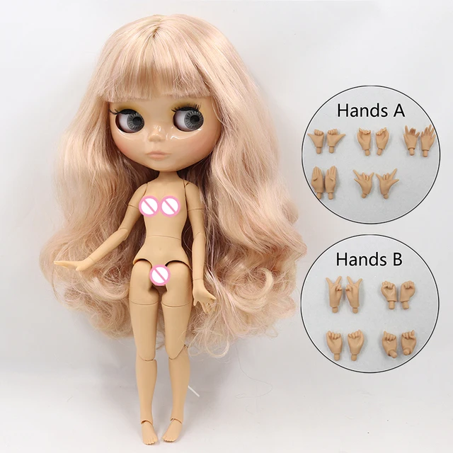 ICY DBS Blyth Doll 1/6 BJD Joint Body 30cm Nude Doll White Skin Tan Skin Dark Skin Special Price Girls Gift Random Eyes Colors barbie dream house Dolls