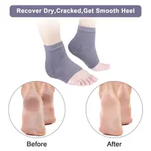 2 пары унисекс Увлажняющие гелевые пяточные Носки Хлопок ног от трещин средство для защиты и уходу за кожей зимние теплые Носки; большие размеры 36-44 ярдов