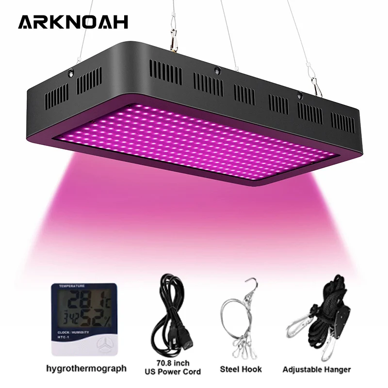 AK-GL-SMD2000W ARKNOAH 2000 Вт Светодиодный светильник для выращивания полный спектр светодиодный чип SMD 3030 Veg переключатель цветения фитолампа для выращивания растений в помещении - Испускаемый цвет: AK-GL-SMD2000W