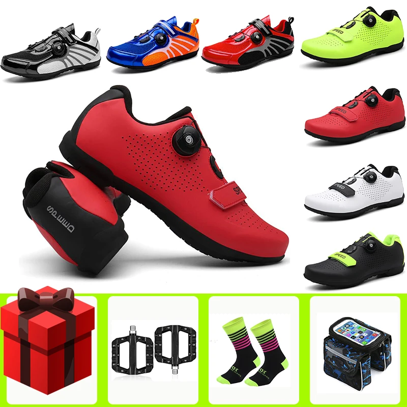 

Road Cycling Shoes sapatilha ciclismo MTB Outdoor Athletic Racing Mountain Bike Non-locking Bicycle pedals Women sneakers Men