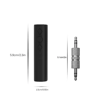 

Mini 3.5mm Bluetooth Car Kit Handsfree Music Audio Receiver Adapter Auto Bluetooth AUX for Speaker Headphone Car #y3