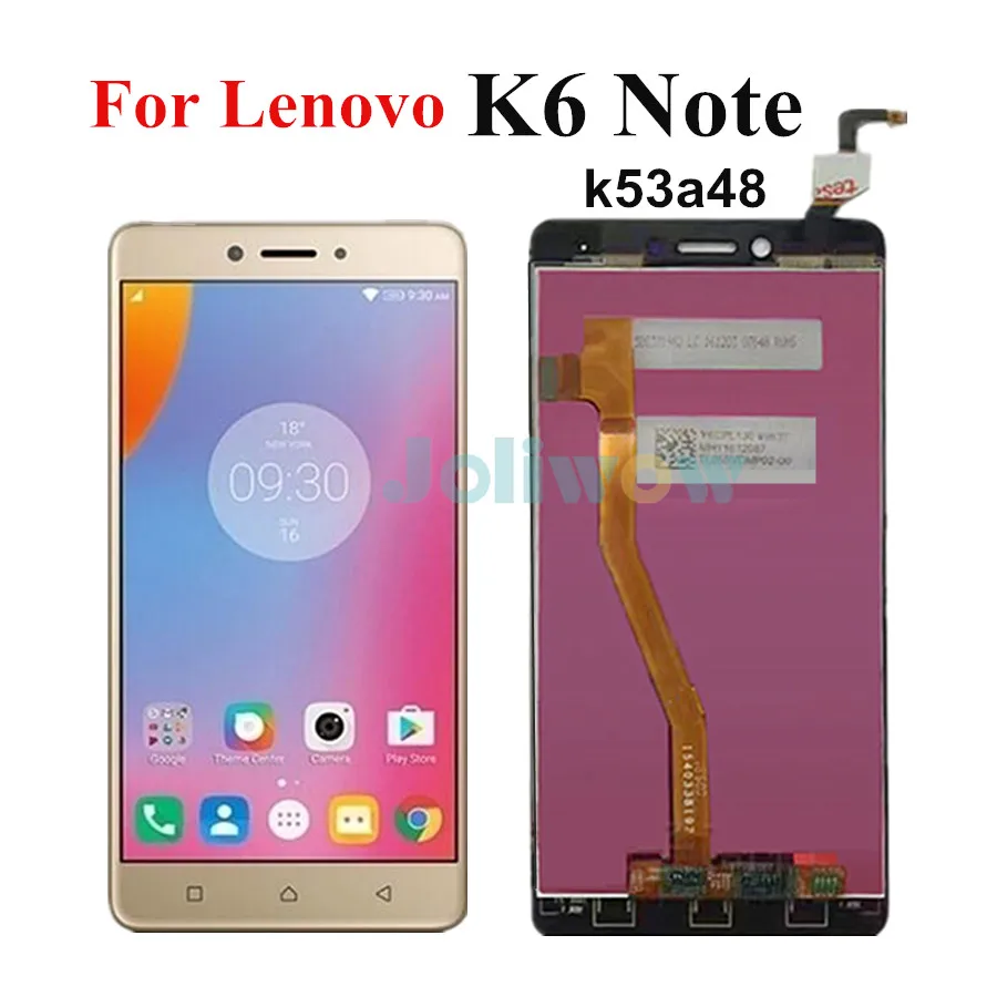 ЖК-дисплей для Lenovo K6 Note k53a48 сенсорный экран дигитайзер сенсорная панель