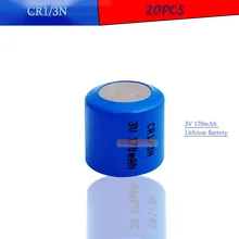 20 шт CR1/3N 3V 170mAh литиевая батарея DL1/3N CR1/3 1/3N CR13N CR13 для микро-измерительной камеры литий-ионная кнопка батареи