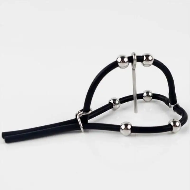 Electrosex Play Glans Rubber Loop with Urethral Insert
