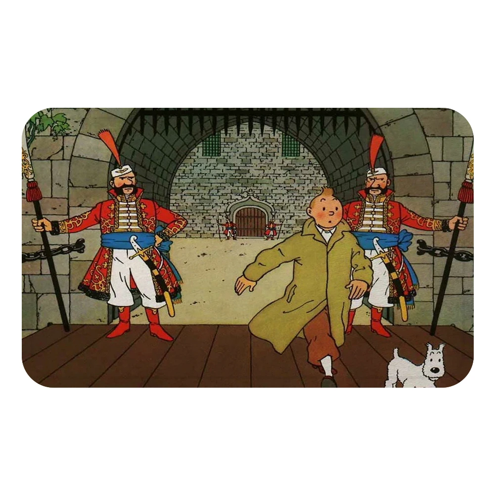 Tintin Adventure Mars Китай коврик для ванной кухонный ковер декоративные Противоскользящие коврики комната автомобиль пол бар ковры домашний декор для дверей подарок