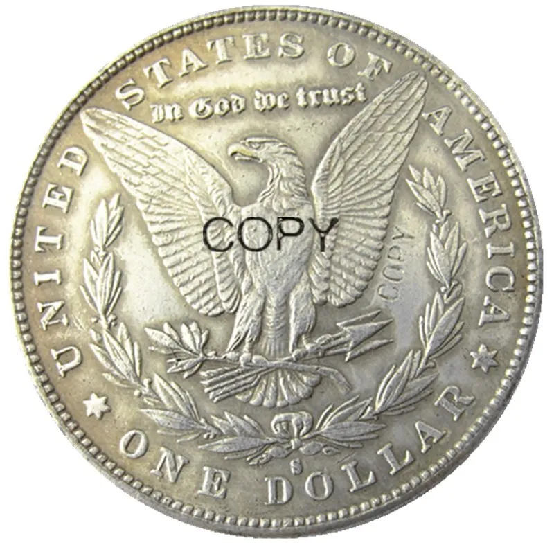 США 1878 P CC S моргановский доллар Череп Зомби Скелет ручная резная Посеребренная