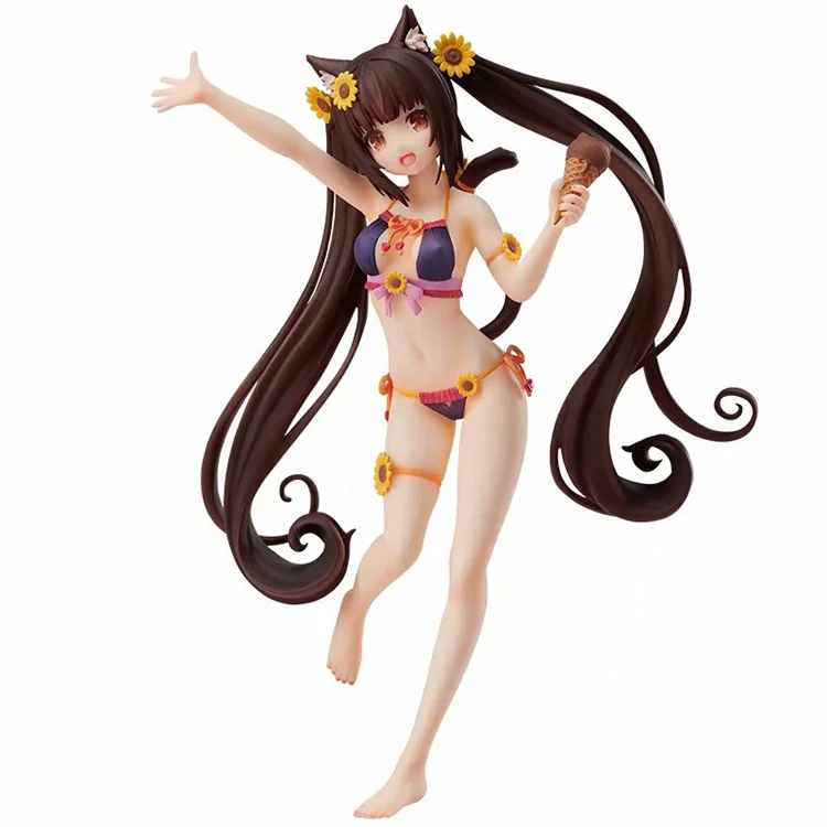 nent Nekopara Chocola& Vanilla 1/7 Масштаб ПВХ фигурка сексуальные аниме фигурки аниме фигурка модель игрушки - Цвет: without box